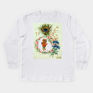 Retro Bear Kids Long Sleeve T-Shirt